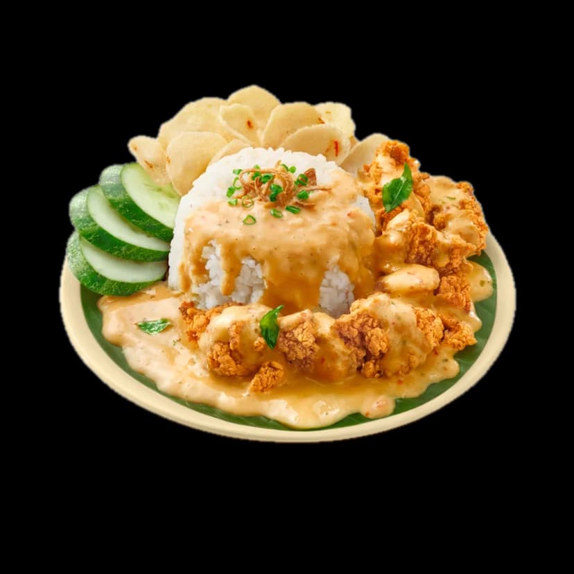 Salted Egg Buttermilk Chicken